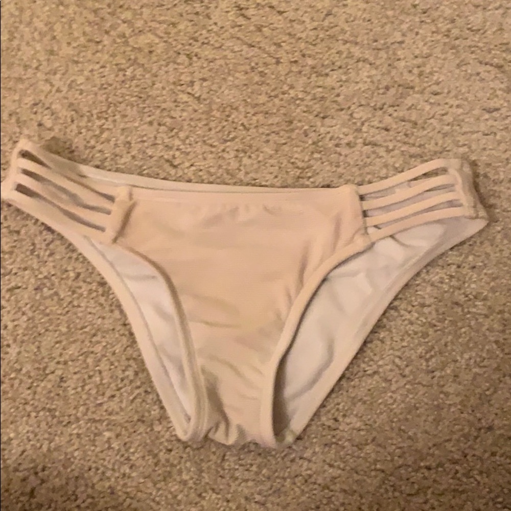 White bikini bottoms